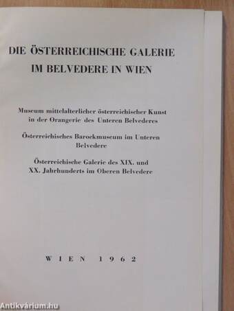 Die Österreichische Galerie im Belvedere in Wien