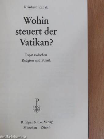 Wohin steuert der Vatikan?