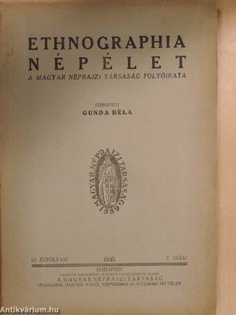 Ethnographia - Népélet 1940/2.