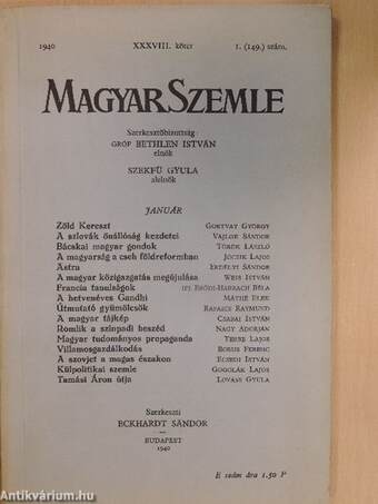 Magyar Szemle 1940. január