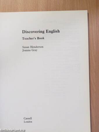 Discovering English - Teacher's Book