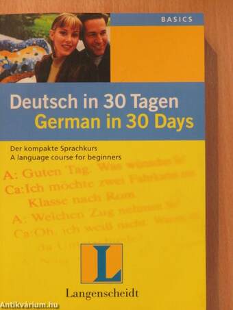 Deutsch in 30 Tagen/German in 30 days - CD-vel