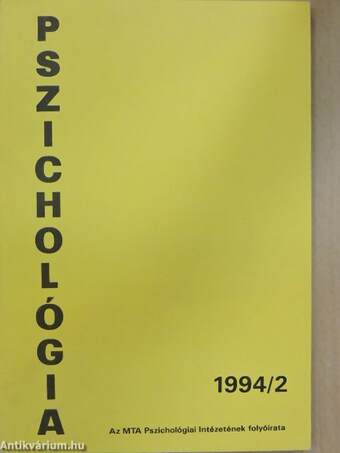 Pszichológia 1994/2.