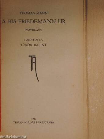 A kis Friedemann ur