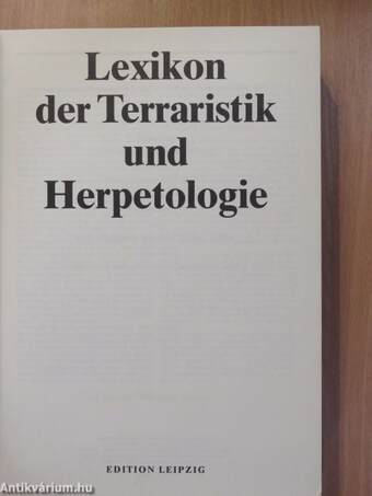 Lexikon der Terraristik und Herpetologie