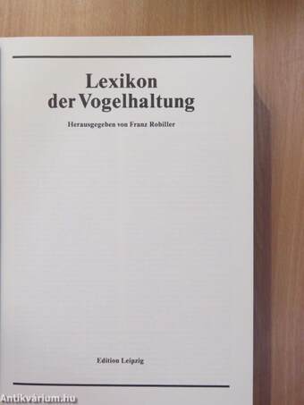 Lexikon der Vogelhaltung