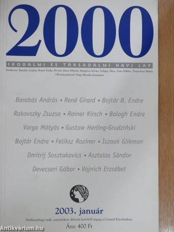 2000 2003. január-december