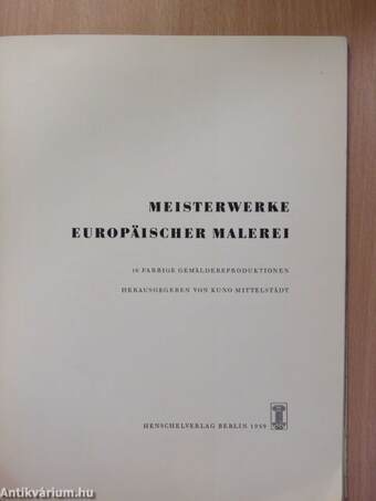 Meisterwerke Europäischer Malerei