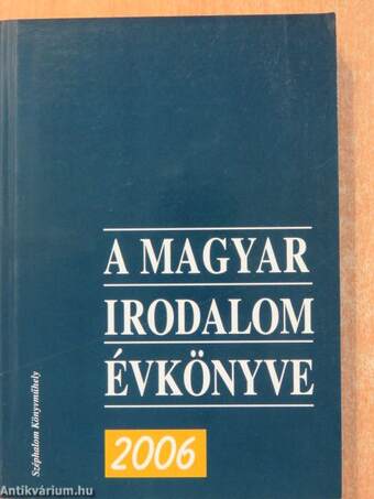 A magyar irodalom évkönyve 2006
