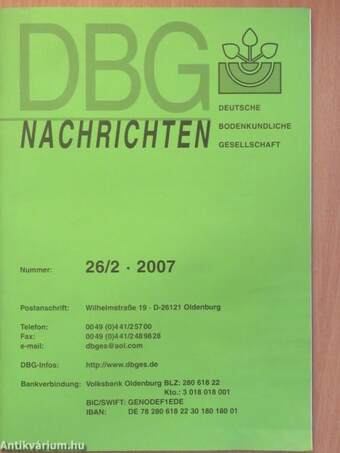 DBG Nachrichten 2007/2