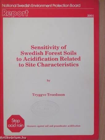 Sensitivity of Swedish Forest Soils to Acidification related to Site Characteristics