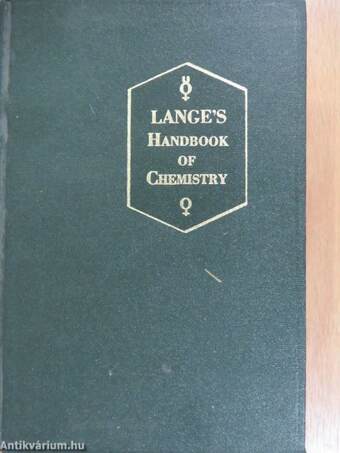 Lange's Handbook of Chemistry