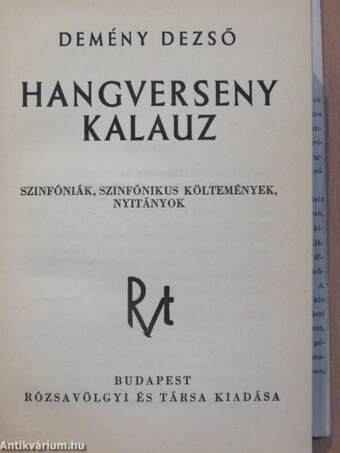 Hangverseny kalauz