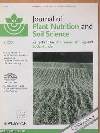 Journal of Plant Nutrition and Soil Science 2007-2011. (vegyes számok) (11 db)