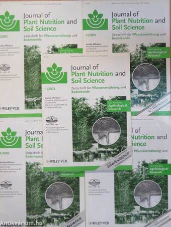 Journal of Plant Nutrition and Soil Science 2003. (nem teljes évfolyam)