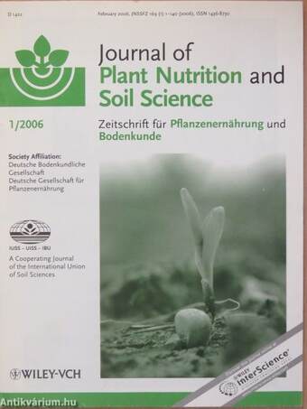 Journal of Plant Nutrition and Soil Science 2006. (nem teljes évfolyam)