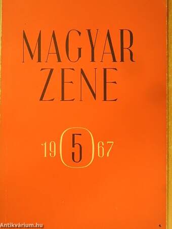 Magyar Zene 1967/5.