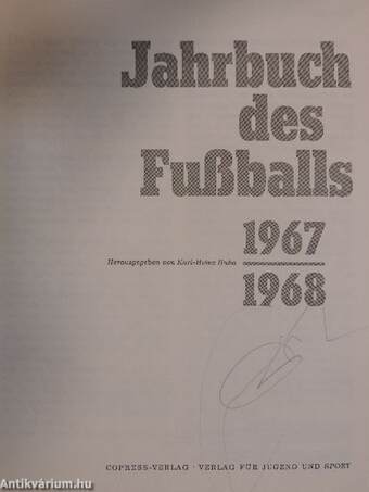 Jahrbuch des Fußballs 1967/1968