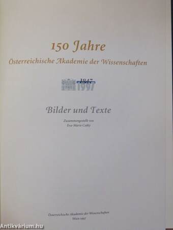 150 Jahre Österreichische Akademie der Wissenschaften