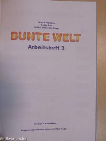 Bunte Welt 3. - Arbeitsheft