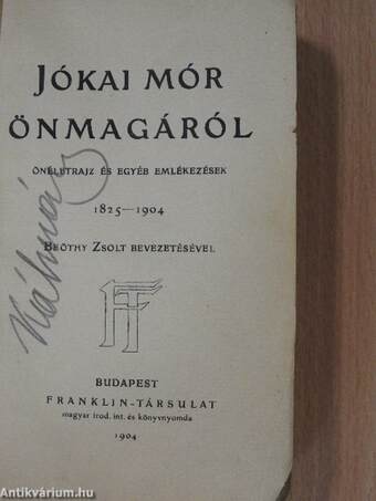 Jókai Mór önmagáról