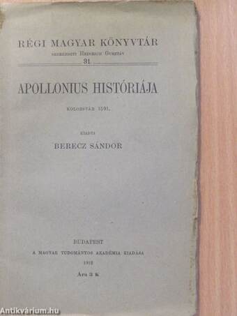 Apollonius históriája