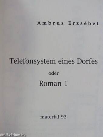 Telefonsystem eines Dorfes