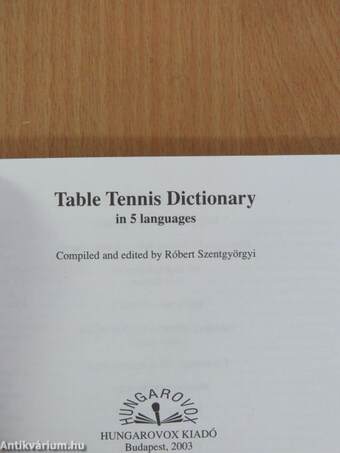 Table Tennis Dictionary