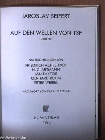 Auf den Wellen von TSF 1925-1985