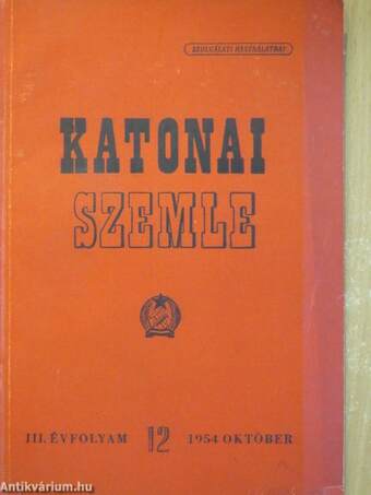 Katonai Szemle 1954. október