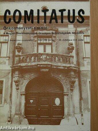 Comitatus önkormányzati szemle 1992. augusztus-szeptember