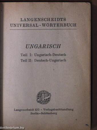 Langenscheidts Universal-Wörterbuch Ungarisch