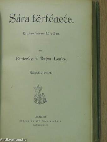 Sára története I-III.