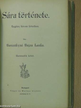 Sára története I-III.