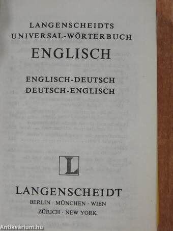 Langenscheidts Universal-Wörterbuch Englisch