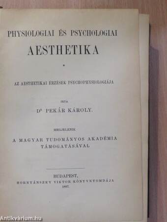 Physiologiai és psychologiai aesthetika