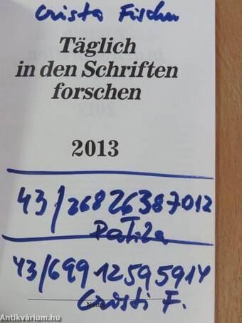 Täglich in den Schriften forschen 2013