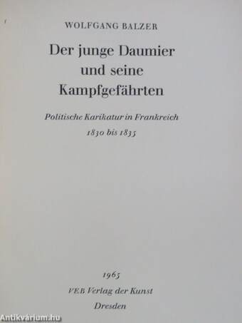 Der junge Daumier und seine Kampfgefährten