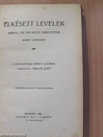 Elkésett levelek