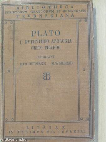 Euthyphro, Apologia Socratis, Crito Phaedo