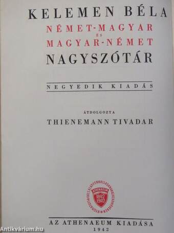 Magyar-német nagyszótár