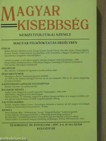 Magyar Kisebbség 1997/3-4.