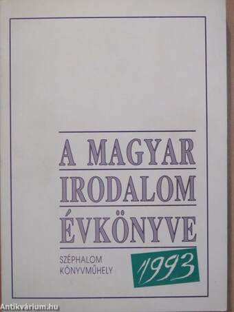 A magyar irodalom évkönyve 1993