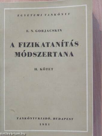 A fizikatanítás módszertana II.