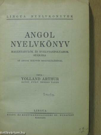 Angol nyelvkönyv