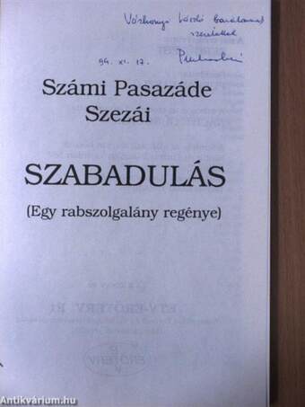 Szabadulás (dedikált példány)