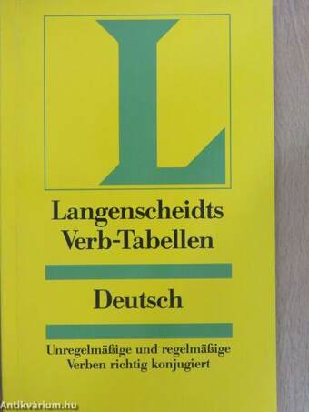 Langenscheidts Verb-Tabellen Deutsch