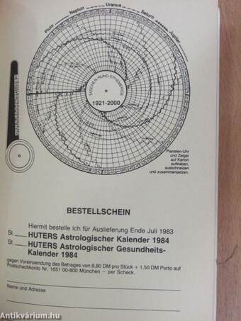 Huters Astrologischer Kalender für das Venusjahr 1983