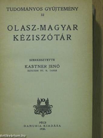 Olasz-magyar/Magyar-olasz kéziszótár I-II.