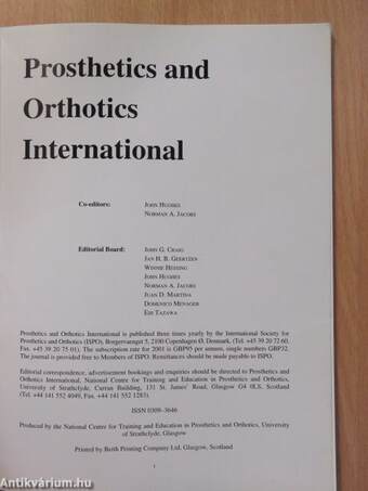 Prosthetics and Orthotics International April 2002